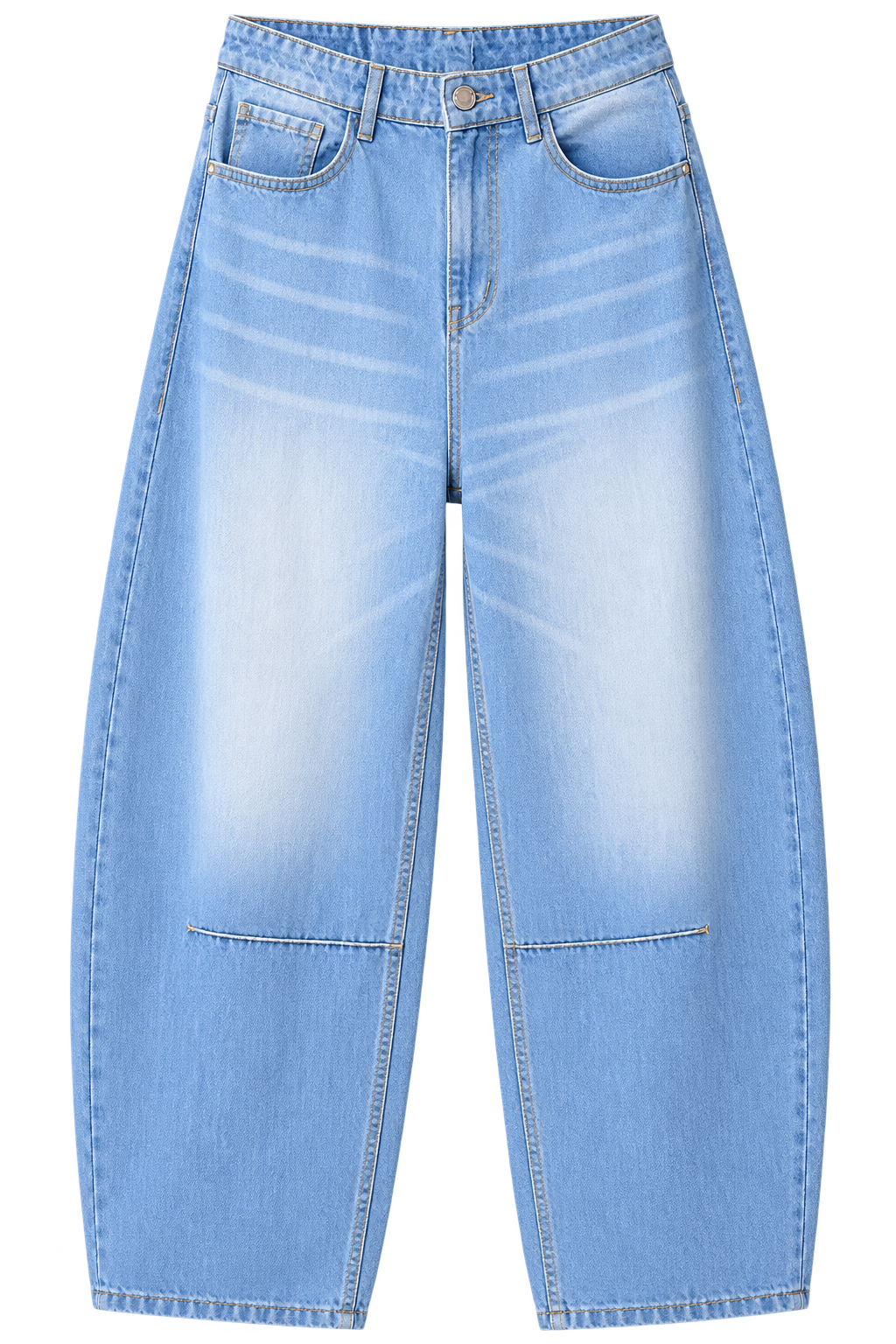 Light Blue Wide Baggy Fit Jeans