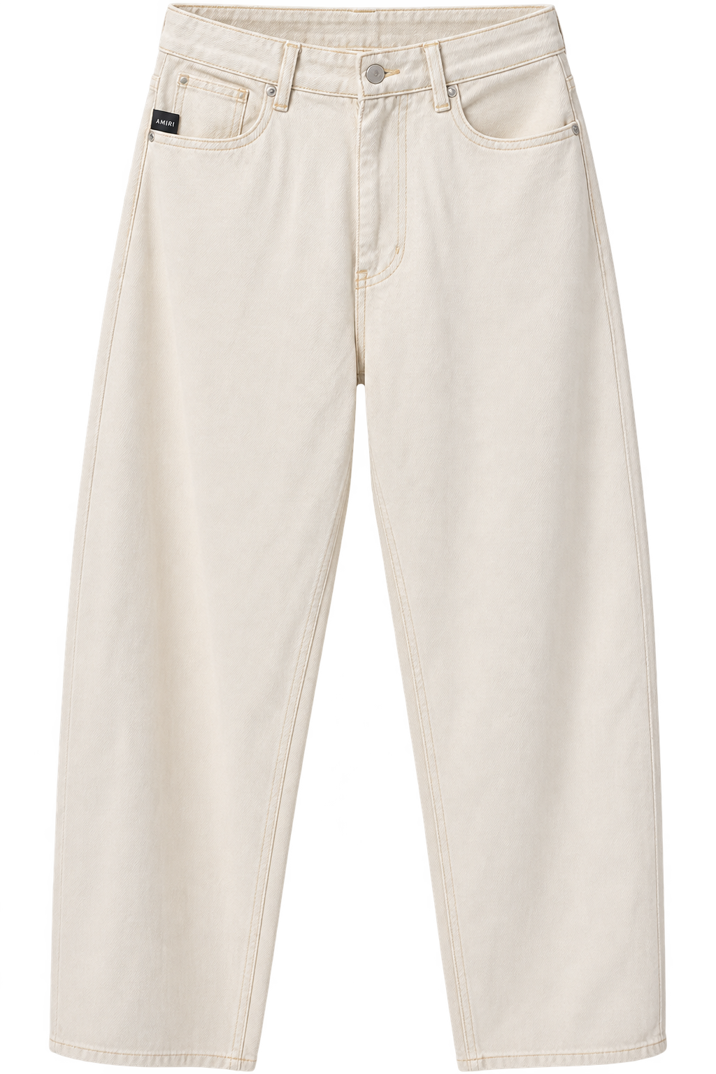 Cream Straight Fit Jeans