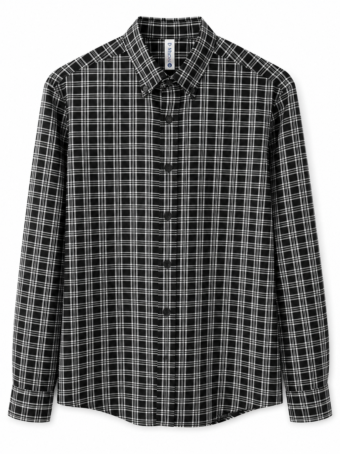 Imp flannel check  black and white