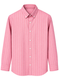 Pink Vertical Stripe Shirt for Men | DALLAZZO