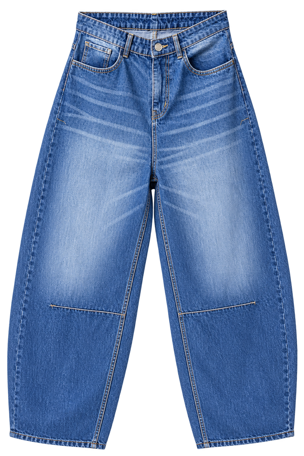 Wide Baggy Fit Denim Jeans – Classic Blue