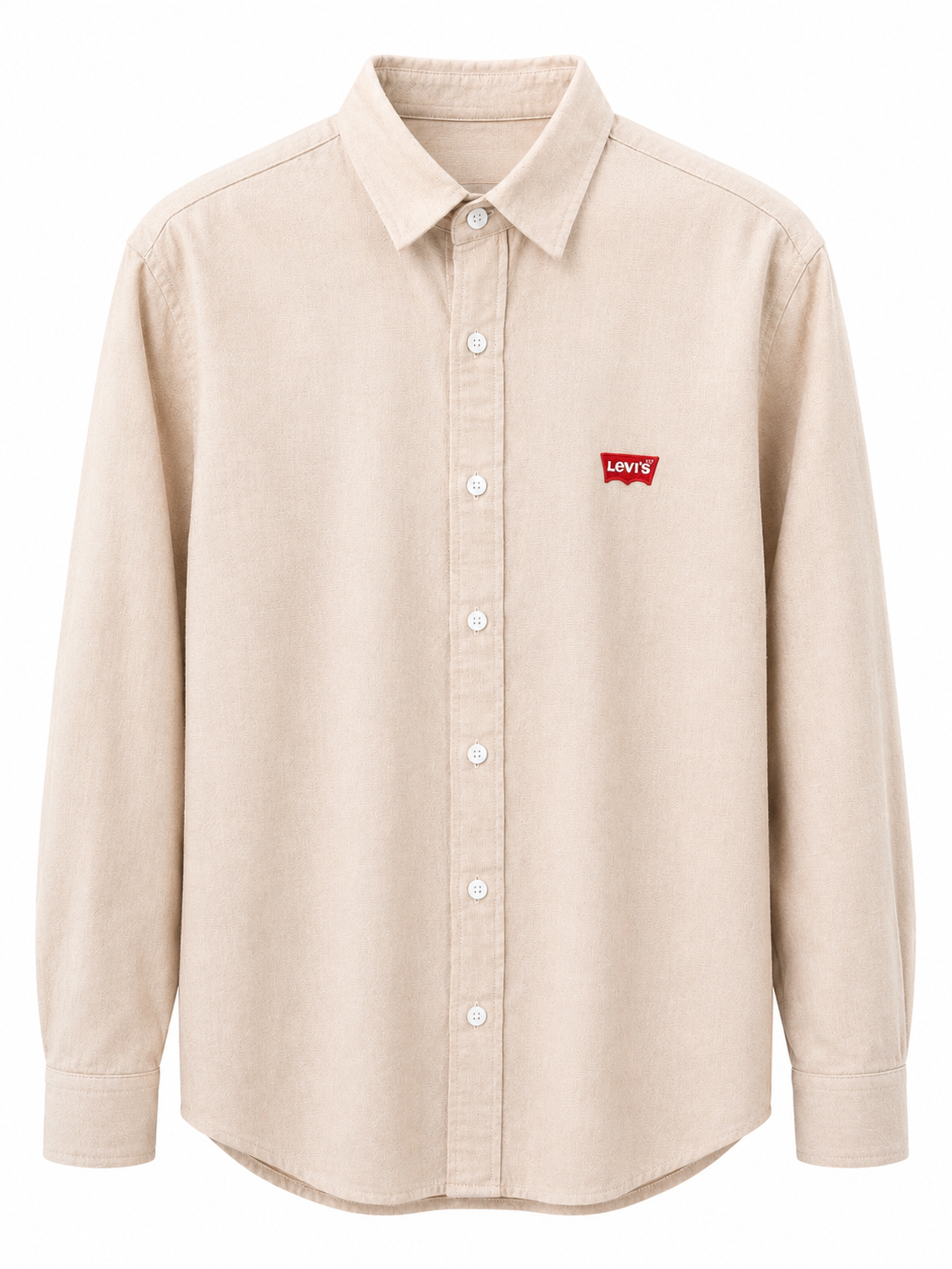 Classic Beige Full-Sleeve Casual Shirt