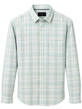 Men's Mint Green Check Shirt | Full Sleeve Casual Plaid Shirt
