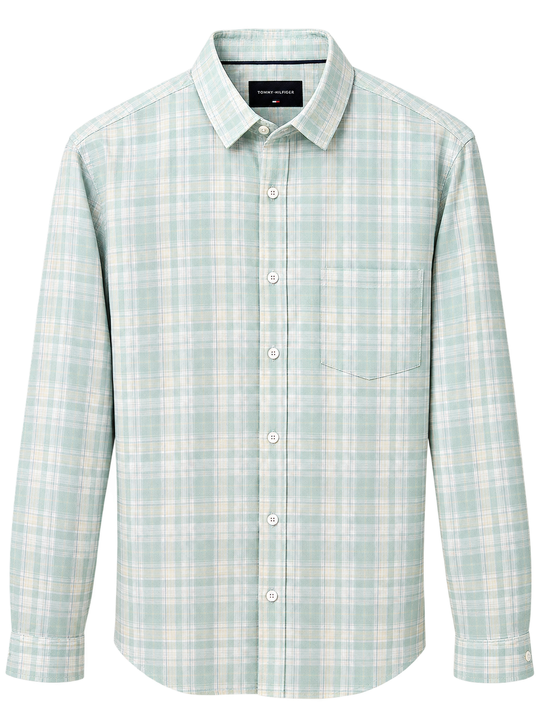 Men's Mint Green Check Shirt | Full Sleeve Casual Plaid Shirt