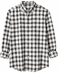 Black and white Flannel checks