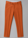 Classic Rust Bootcut Formal Pants