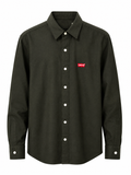 Dark Green Classic Full-Sleeve Shirt