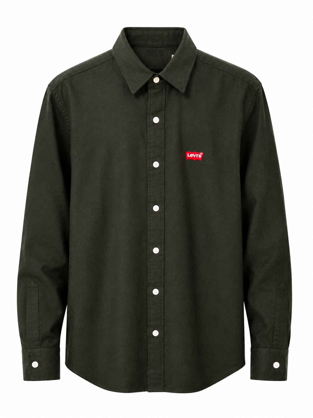 Dark Green Classic Full-Sleeve Shirt